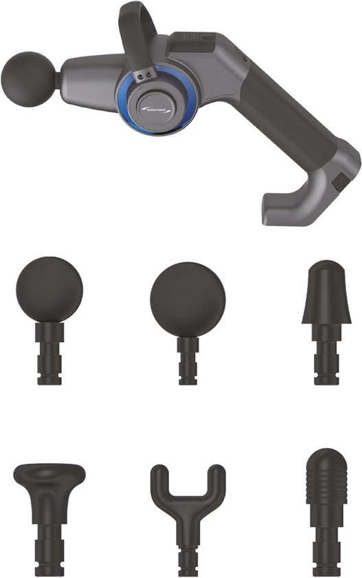Spiermassagepistool met Zwenkarm en 4 Frequenties - Spiermassagepistool - €159,00