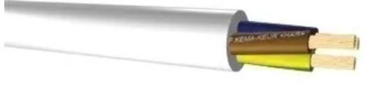 VMVL snoer H05VV-F wit 3G1 mm2 rol 50 meter