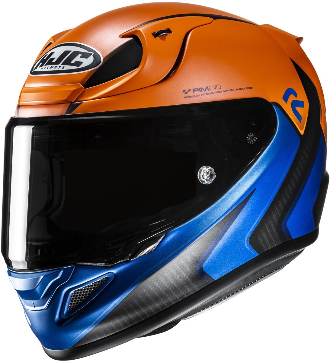 HJC RPHA 12 Kos Blauw Oranje Integraalhelm - Maat L - Helm
