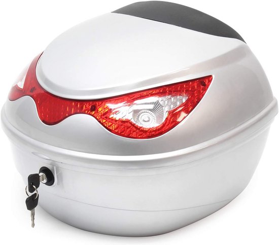 Lederen Topkoffer Trike Motor Top Koffer Case Zadeltas Motorkoffer Universeel