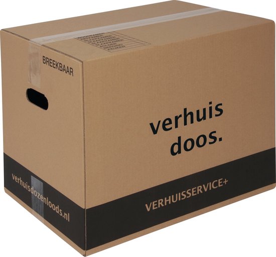 Verhuisdozen - 15 stuks - 60 Liter - Extra stevige Verhuisdoos - Dubbel golf karton - 50kg laadvermogen
