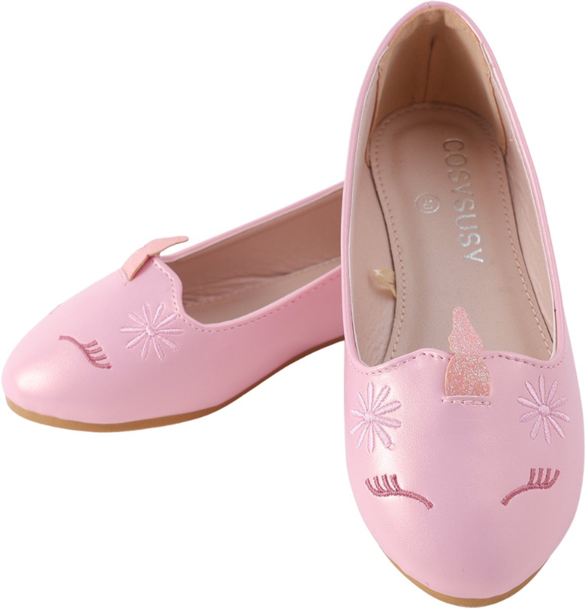 Joya Kids® Unicorn Ballerina Schoenen Meisje | Roze Kinderschoenen met Eenhoorn | Zomer Schoentjes Meisjes | Prinses Schoenen | Voor Kinderen van 5-10 jaar | Maat 34