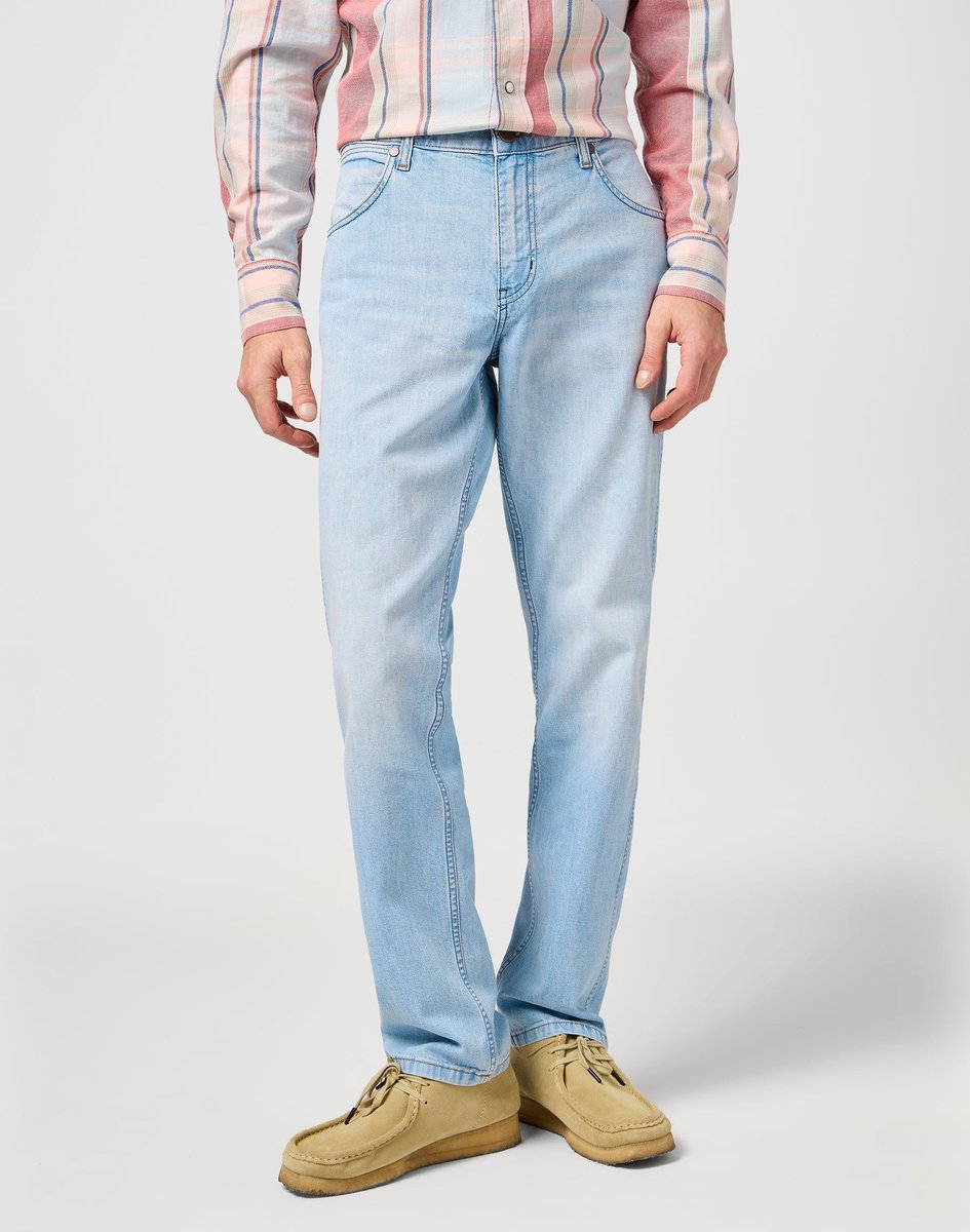 Wrangler Greensboro Heren Regular-fit Jeans Spur Stiched Blauw