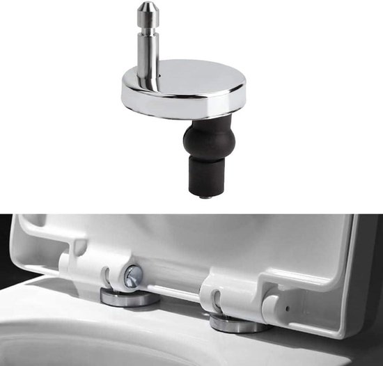 4-pack toiletbril scharnieren bevestigingen voor wc toilet blinde gaten - Quick Release, universele wc-bril bevestigingen, grijs roestvrij stalen fittingen 4-pack toiletbril scharnieren bevestigingen voor wc toilet blinde gaten - Quick Release, universele wc-bril bevestigingen, grijs roestvrij stalen fittingen