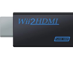 HDMI-Adapter voor Wii-Console - Full HD 1080P/720P Converter Met 3,5 mm Audio-Uitgang voor Nintendo Wii Games, TV, Monitor en Projector