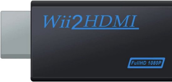 HDMI-Adapter voor Wii-Console - Full HD 1080P/720P Converter Met 3,5 mm Audio-Uitgang voor Nintendo Wii Games, TV, Monitor en Projector