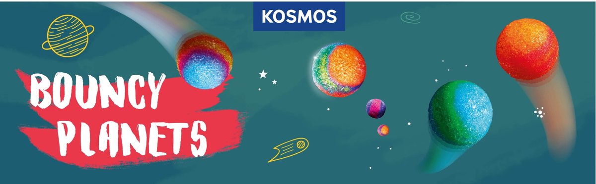 KOSMOS Bouncy Planets - Experimenteerset - Maak Je Eigen Stuiterballen in Planeetvorm - Creëer Mars, Jupiter, Venus en Saturnus - STEM Speelgoed - Vanaf 8 Jaar — afbeelding 3