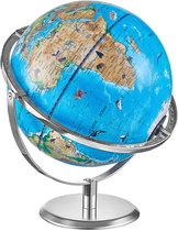 Globe terrestre éducatif pour Enfants, 25 Cm - Technologie de réalité augmentée interactive avec application - Veilleuse LED - Globe terrestre éducatif avec support