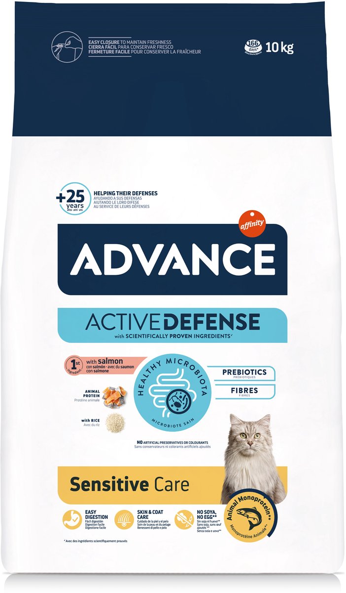 Advance Adult Sensitive High Protein met zalm kattenvoer 10 kg