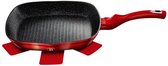 Bol.com Berlinger Haus 1271 - Grillpan Burgundy 28 Cm Aluminium Rood/zwart aanbieding