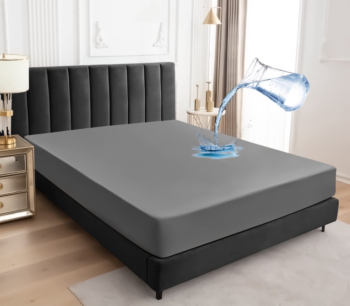 Ibenzoa® Waterdichte Matrasbeschermer voor Optimale Bescherming en Comfort in Diverse Maten en Kleuren