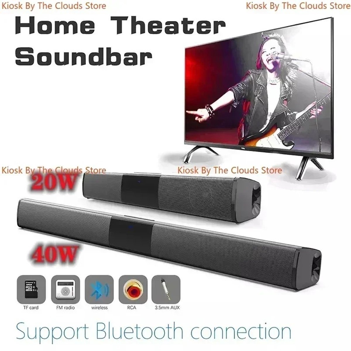 Soundbar 40W Plug & Play Soundbar voor PC - afbeelding 2