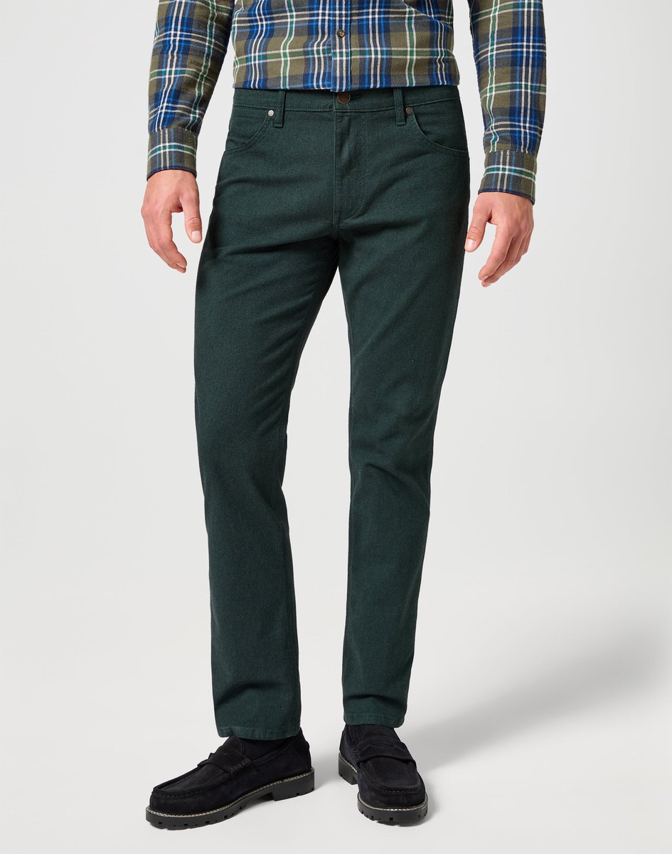 Wrangler Greensboro Heren Regular-fit Scarab Groen