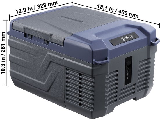 Autokoelkast, Draagbare 12V Vrieskist, 9L Enkelzone Koeler, -4℉ tot 68℉ Instelbaar, 12/24V DC en 100-240V AC Compressor van Merkloos — afbeelding 3
