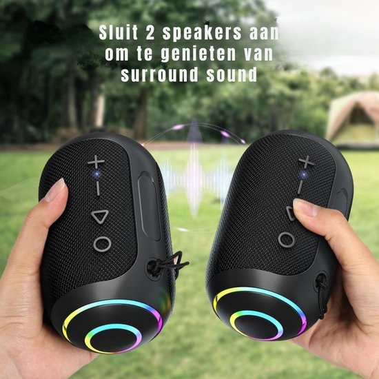 GTB® Douche Speaker - Badkamer Speaker - Douche Speaker Bluetooth - Zwart - 10cm x 11cm x 17cm van House of Marley — afbeelding 4