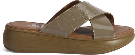 DESA Pantoufles Cuir Marron Femme Astuce de chaussure: ouvert Taille: 38 EU