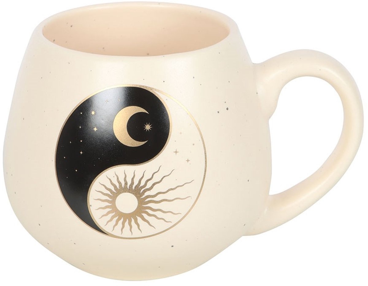 Something Different - Yin Yang Rounded Mok/beker - Zwart/Wit