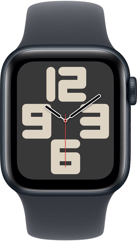 Apple Watch SE 2024 GPS 40mm Midnight Aluminium Case with Midnight Sport Band – M/L