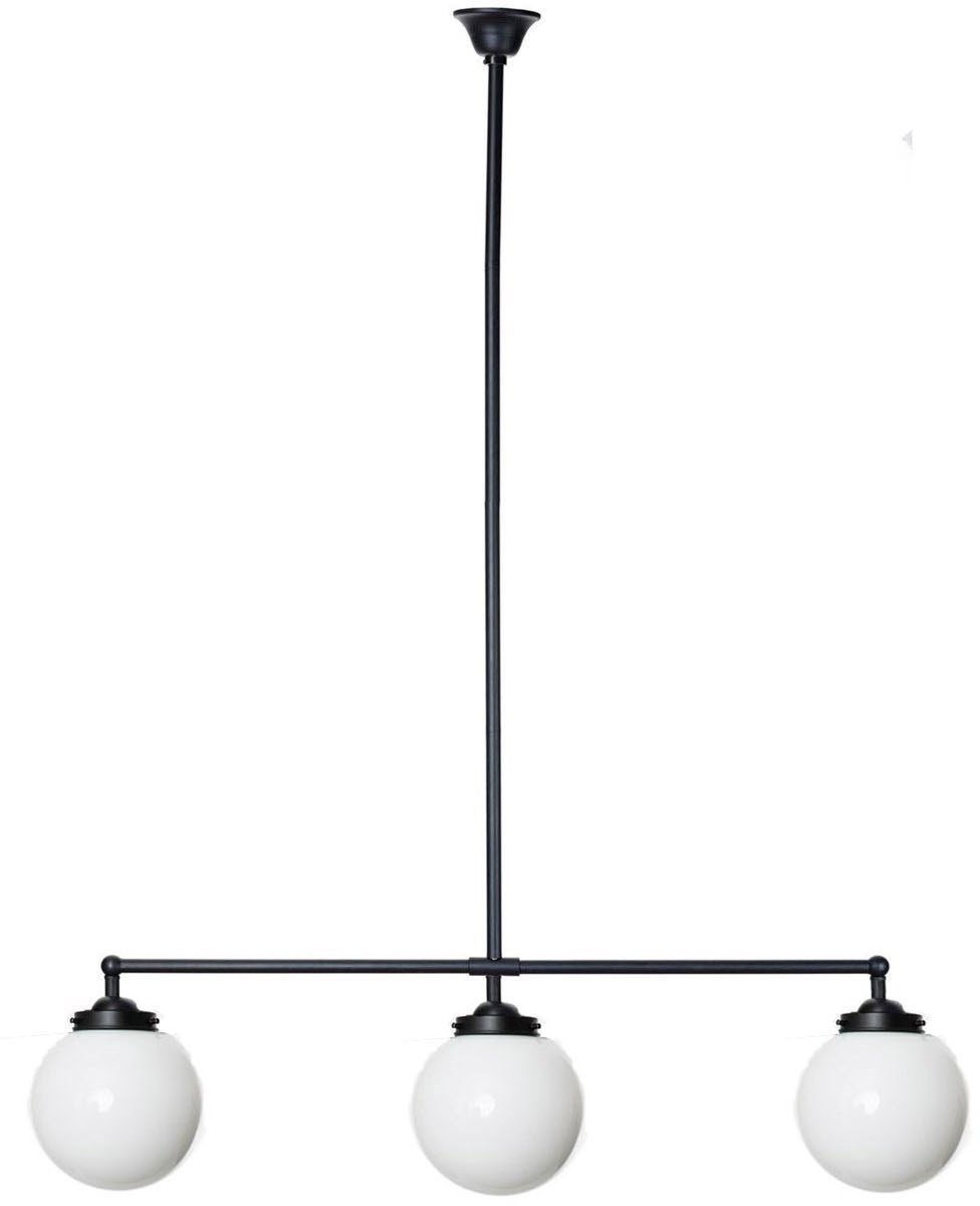 Coloured by Art Moonlight T-lamp 3 lichts Bol 20 - Art Deco Trade Zwart