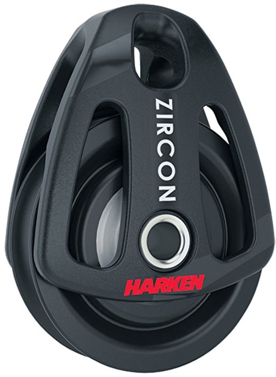 Harken Enkel Zirkonium Blok 40 Mm Zilver