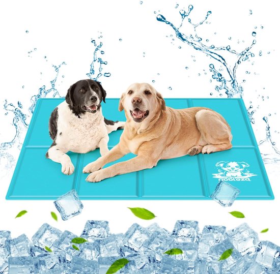 Nobleza 4C2 - Honden Koelmat XXXL - 140x90cm - Koelmat voor honden - Koeling mat voor huisdieren - Lichtblauw