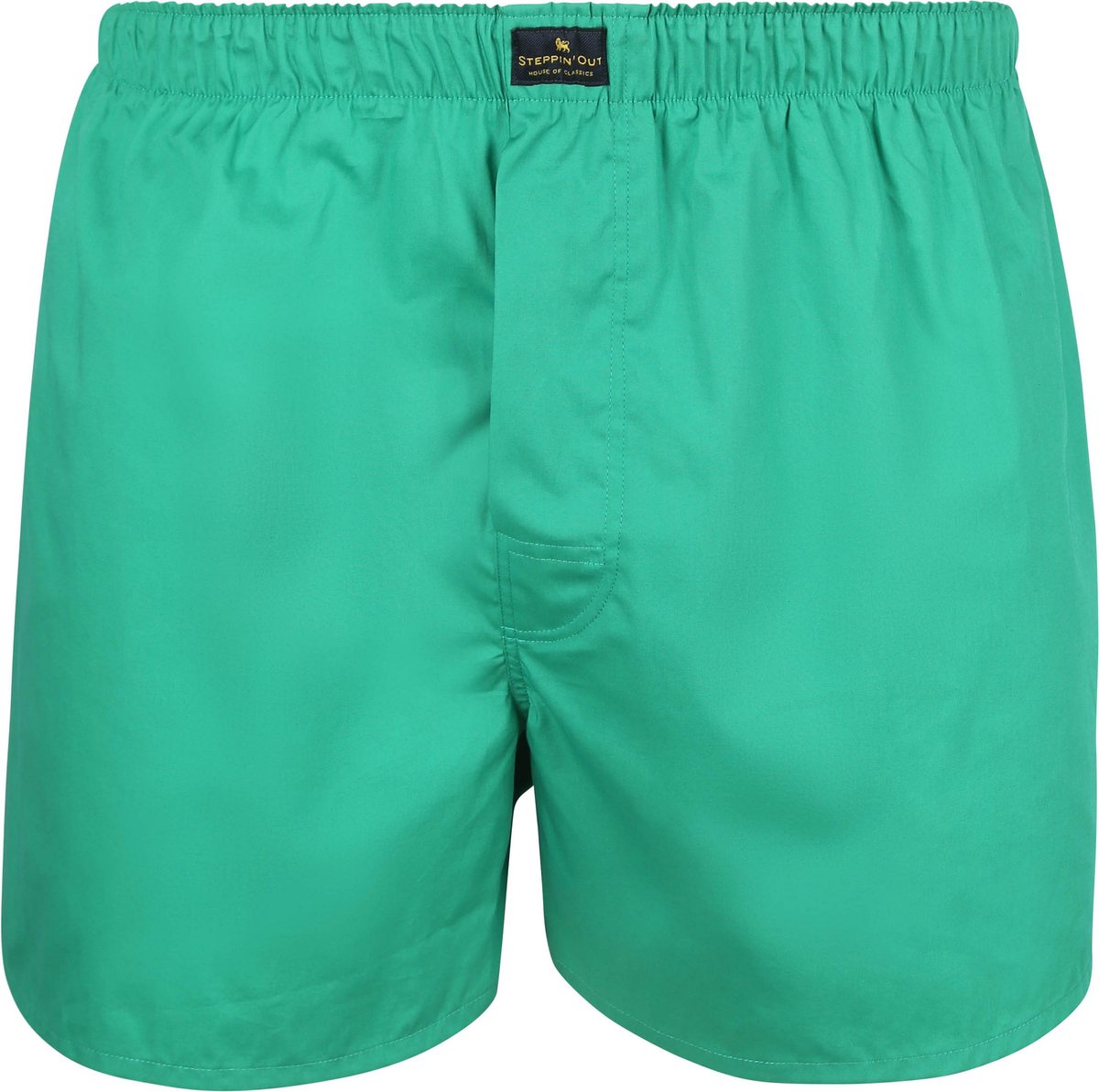 Steppin' Out Boxershort Racing Green Poplin - Maat L - Heren