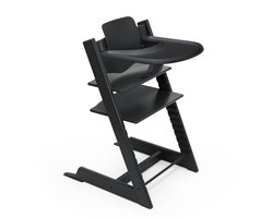 Ensemble chaise haute Tripp Trapp® + Set Bébé + plateau noir