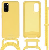 iMoshion Hoesje Geschikt voor Samsung Galaxy S20 Hoesje Met Koord - iMoshion Color Backcover met afneembaar koord - Geel