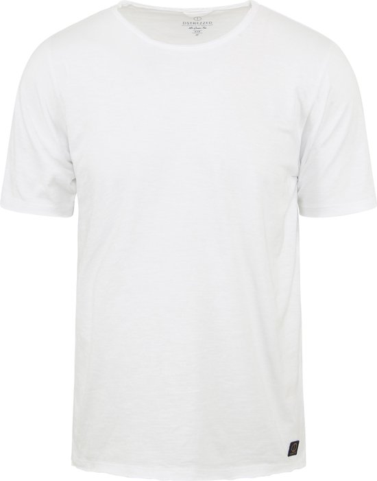 Dstrezzed - Mc Queen T-shirt Melange Wit - Heren - Maat 3XL - Modern-fit