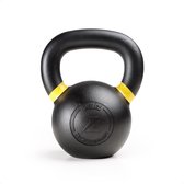 Zeuz Kettlebell 16 KG - Poids pour Fitness & CrossFit - Entraînement en Condition Physique & Renforcement Musculaire - Fonte - Jaune