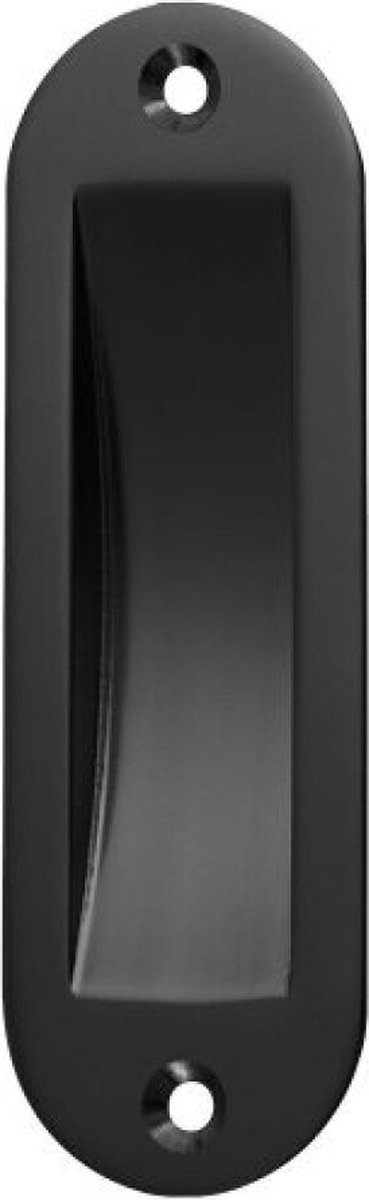 Schuifdeurkom 120X40mm Ovaal Zwart - 4560-70