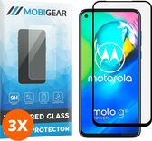Mobigear Screenprotector geschikt voor Motorola Moto G8 Power Glazen | Mobigear Premium Screenprotector - Case Friendly - Zwart (3-Pack)