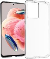 Xiaomi Redmi Note 12 4G Hoesje - MobyDefend Transparante TPU Gelcase - Volledig Doorzichtig - GSM Hoesje - Telefoonhoesje Geschikt Voor Xiaomi Redmi Note 12 4G