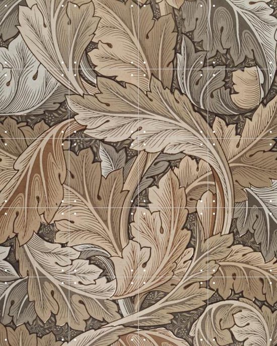 IXXI Acanthus gold - William Morris - Wanddecoratie - 100 x 80 cm