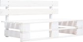 vidaXL Banc de jardin palette bois blanc