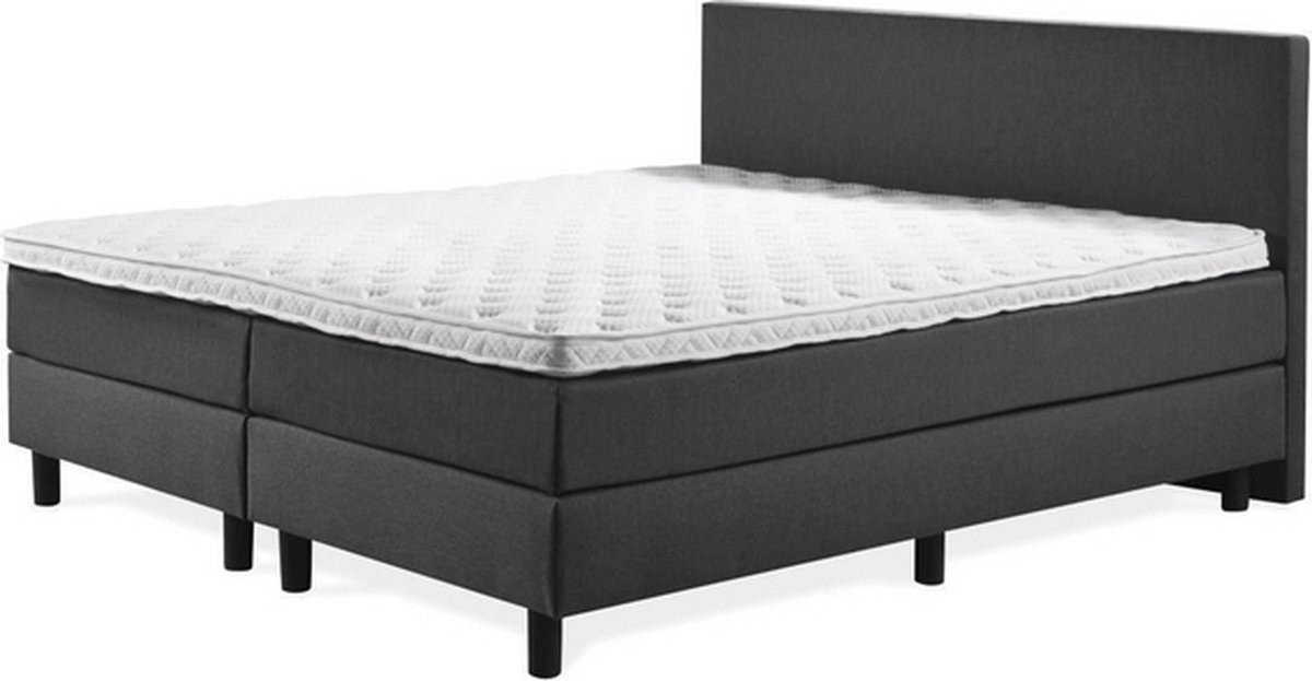 Boxspring Luxe 160x210 Glad Antracite