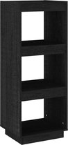 vidaXL-Boekenkast/kamerscherm-40x35x103-cm-massief-grenenhout-zwart