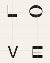 IXXI LOVE - Wanddecoratie - Typografie en quotes - 80 x 100 cm