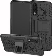 Coverup Rugged Kickstand Back Cover - Geschikt voor Huawei P30 Lite Hoesje - Zwart
