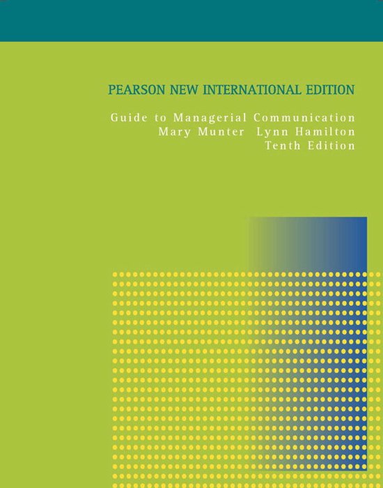 Guide To Managerial Communication