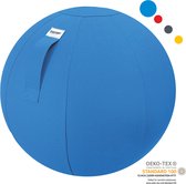 Baenger Fitness Yoga Bal Exercise Ball Gym Bal - incl wasbare hoes - incl pomp - Blauw