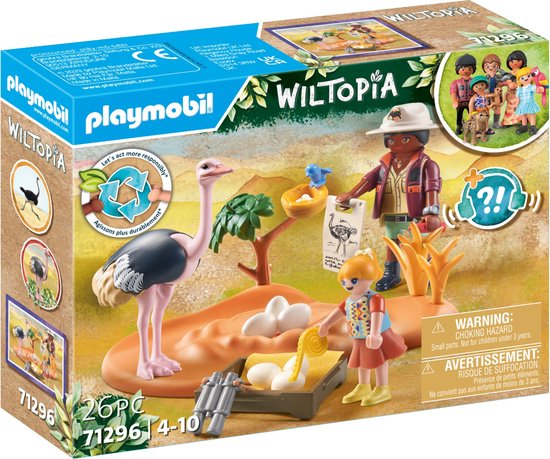 PLAYMOBIL Wiltopia Op bezoek bij papa struisvogel - 71296 cadeau geven