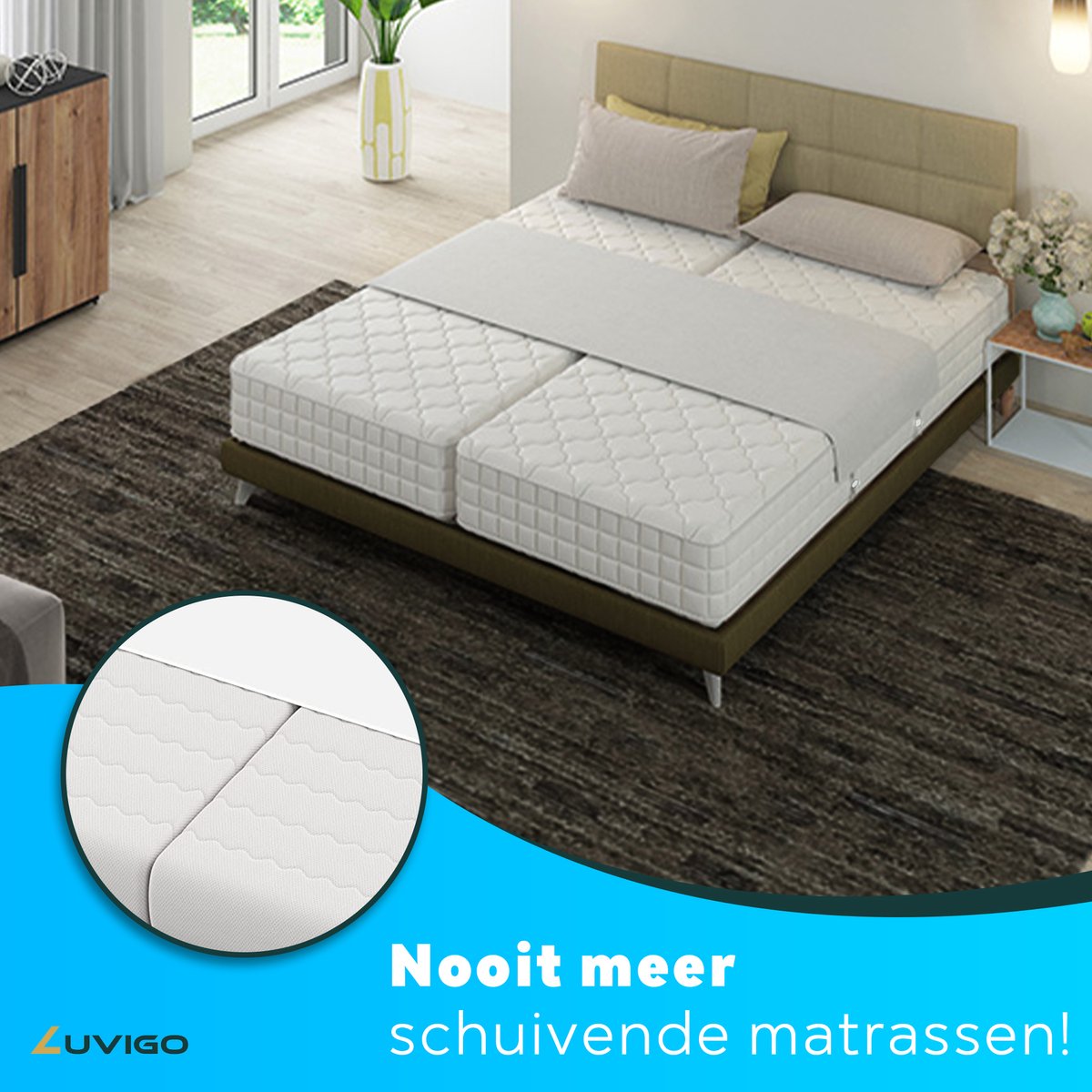 en:9,8 inch extra brede bedbrugconnector twin naar king converterkit met riem verstelbare matrasconnector voor bed matras wig matrashouder dubbele liefdesbrug