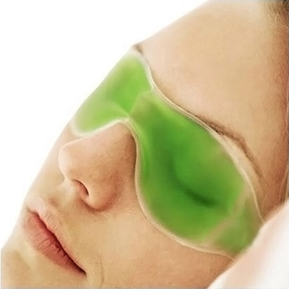 Goedkoopste Hot Cold Eye Mask / Heet Koud Gel IJs Oogmasker - Groen - Gelpack tegen donkere kringen onder ogen - Wallen - Koel - Oogzorg - Oogbescherming - Rustgevend