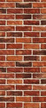 Autocollant de porte autocollant mural mur | Orange | 91x211 cm