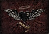 Alchemy Heart Dark Angel Tattoo Photo Wallcovering