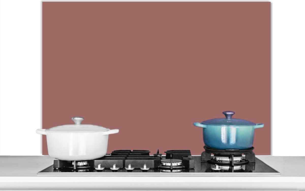 Spatscherm - Roze - Effen kleur - Aluminium - 100x65 cm - Achterwand - Keuken