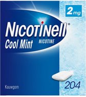Nicotinell Kauwgom Cool Mint 2 mg - 1 x 204 stuks