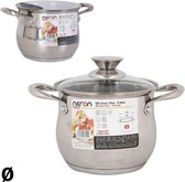 Casserole Inde New Heron Steel With lid Induction (3L)