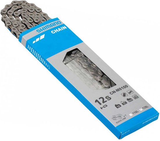 Shimano Ketting Cn-m8100 12s 126 Schakels Zilver van Shimano — afbeelding 2
